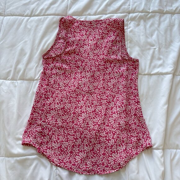 Vintage 90s Candies Sleeveless Tank Top Womens Size Small Pink White Floral Y2K - Picture 8 of 9